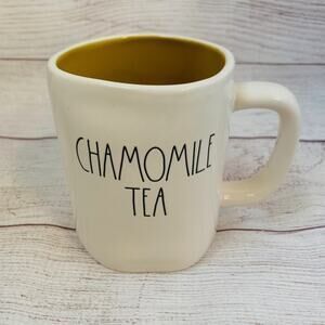 Rae Dunn Chamomile Tea Mug with Yellow Interior Coffee Cup Tea Hot Chocolate NEW
